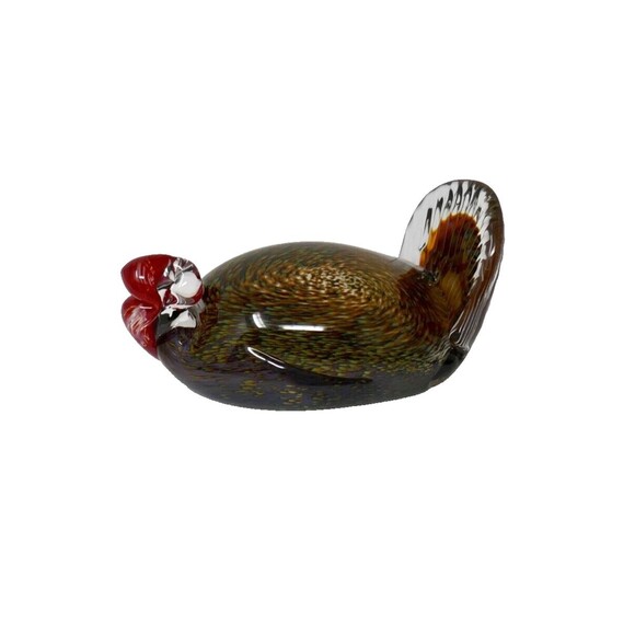 Epiphany Studios Art Glass Turkey Bird Paperweight Sculpture - Picture 6 of 10